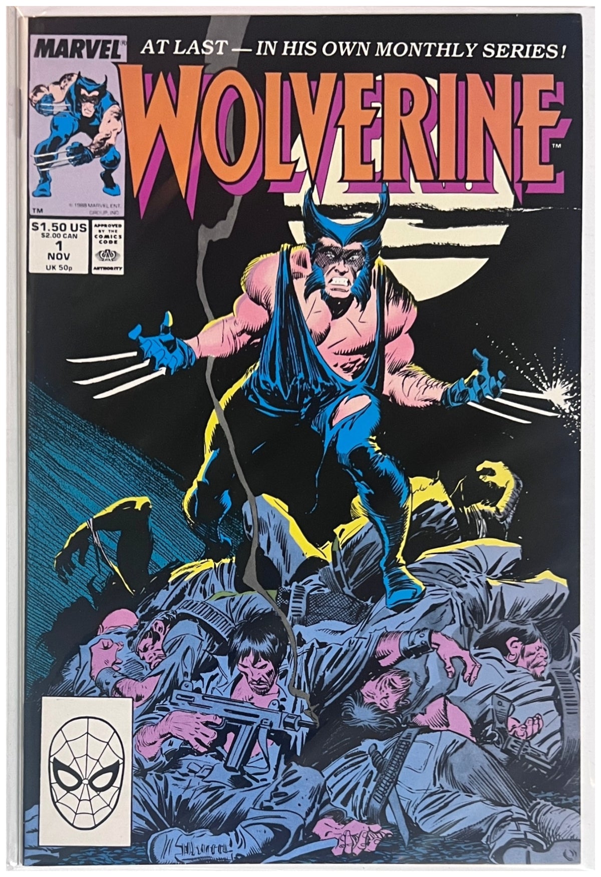 Wolverine #1 MARVEL COMICS Copper Age 1988 NM-