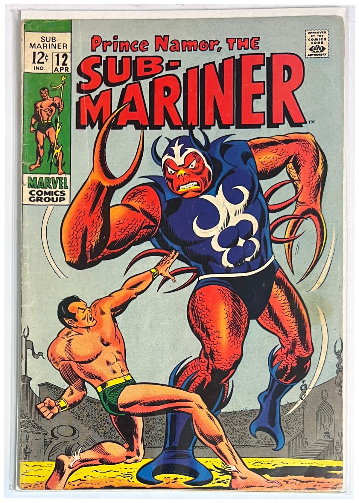Sub-Mariner #12 MARVEL COMICS Silver Age 1969 VG+