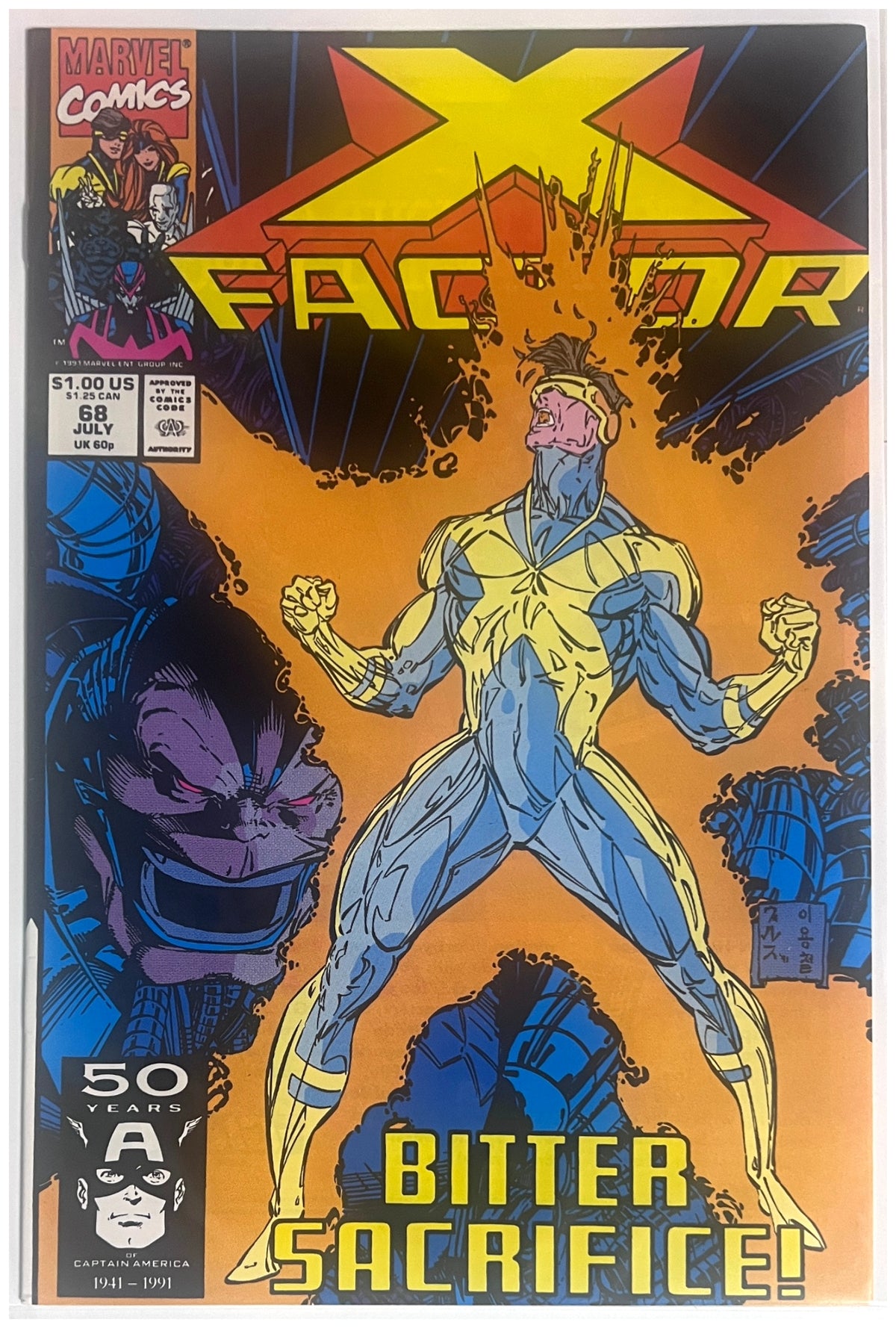 X-Factor #68 MARVEL COMICS Copper Age 1991 VF