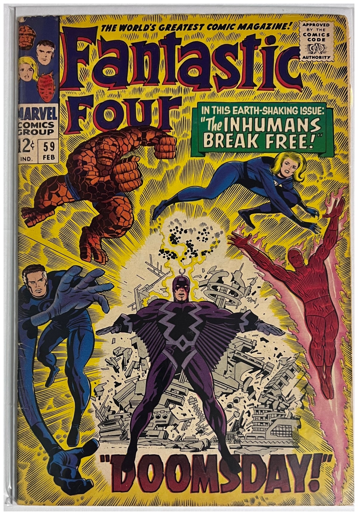 Fantastic Four #59 MARVEL Silver Age 1967 VG