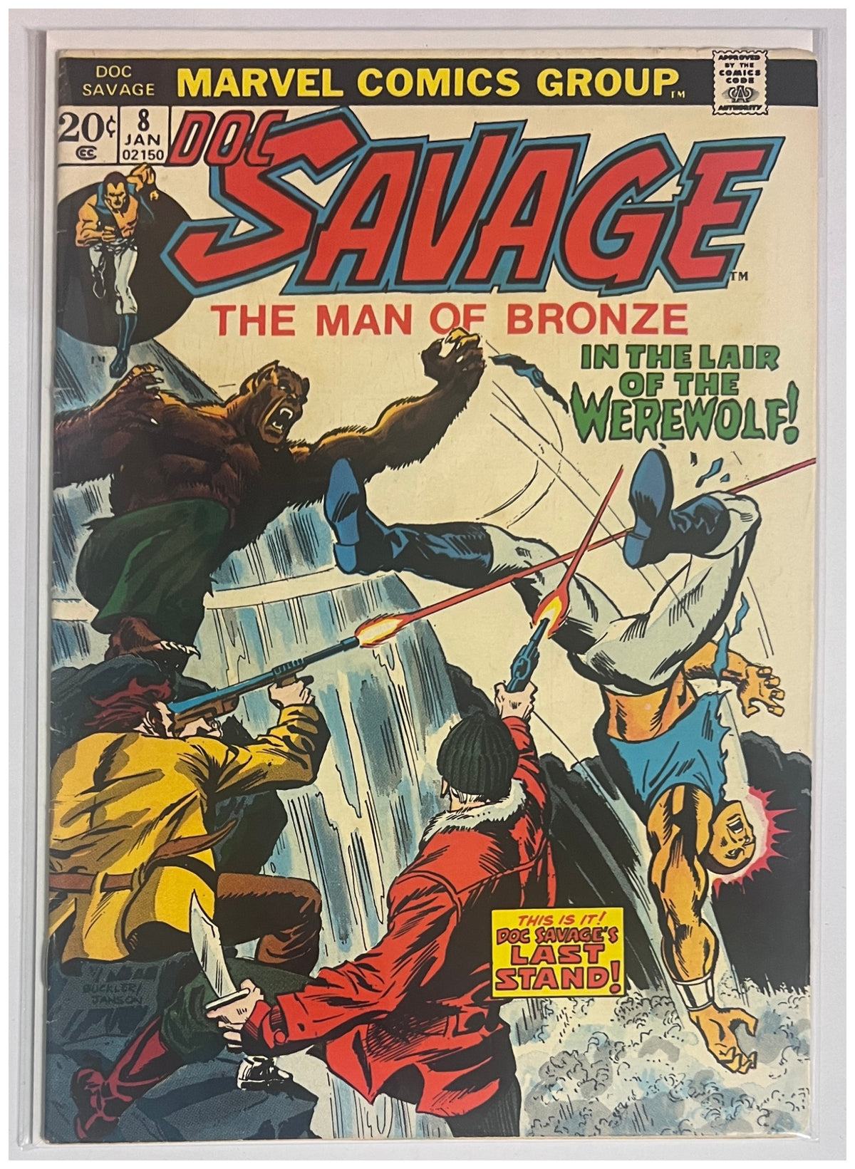 Doc Savage #8 MARVEL COMICS Bronze Age 1974 FN+