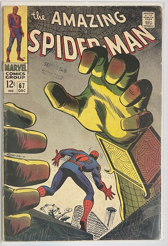 Amazing Spider-Man #67 MARVEL COMICS Silver Age 1968 VG