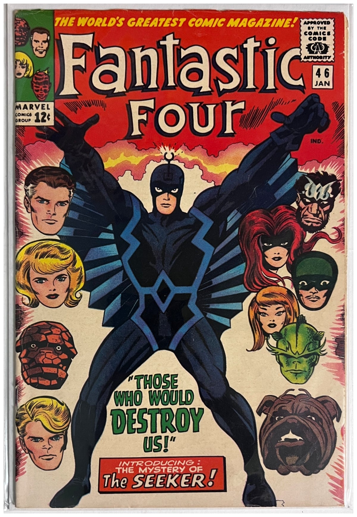 Fantastic Four #46 MARVEL COMICS Silver Age 1966 FN/VF 1st Full Black Bolt