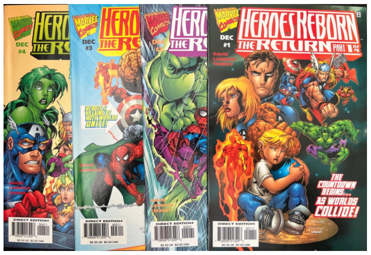 Heroes Reborn Set #1-4 MARVEL COMICS Copper Age 1997
