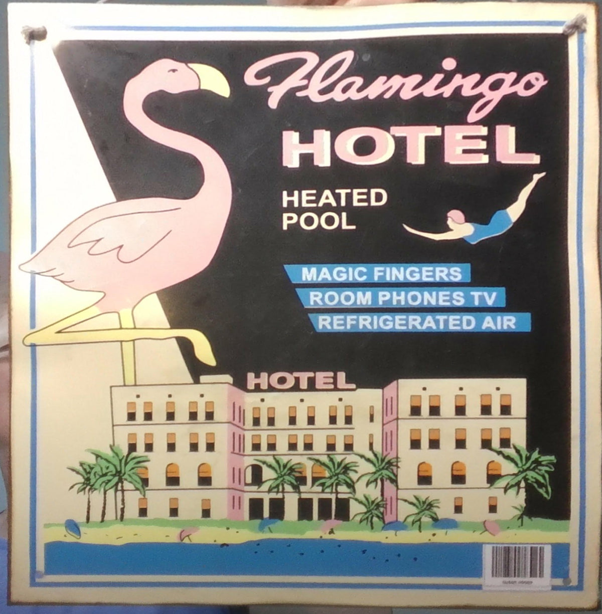 Flamingo Hotel Vintage Style Tin Wall Sign