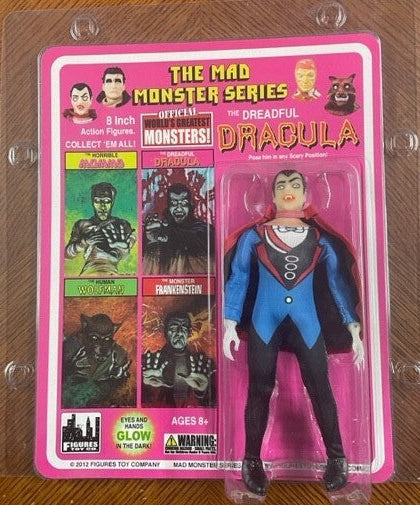 Mad Monsters The Monster Dreadful Dracula 8 inch action figure GLOW