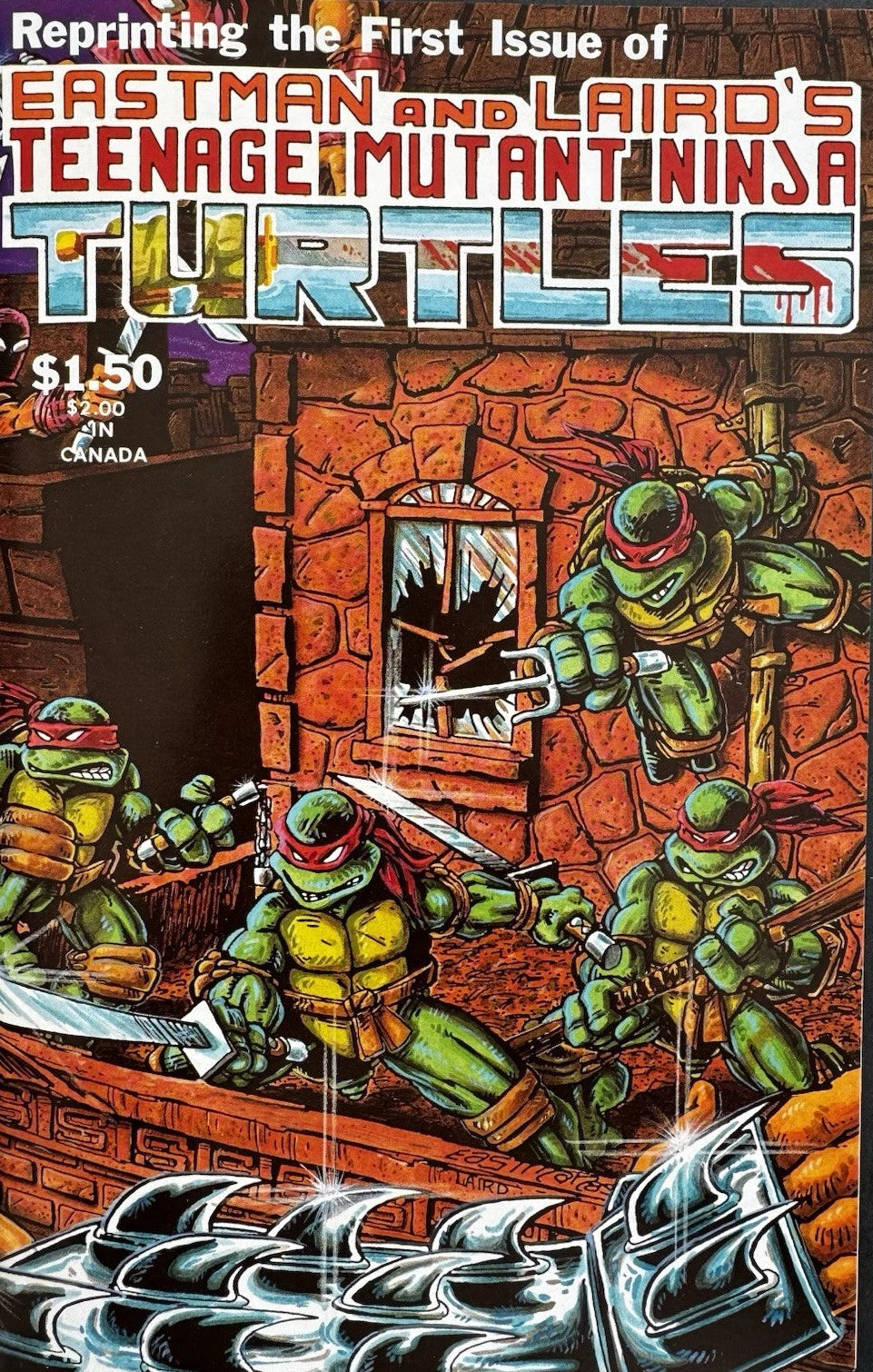 Teenage Mutant Nunja Turtles #1 4th Print Mirage 1985 VF/NM