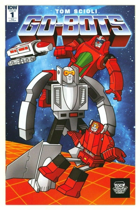 GO-BOTS #1 Local Comic Shop Day Variant IDW LCSD 2018 Tom Scioli