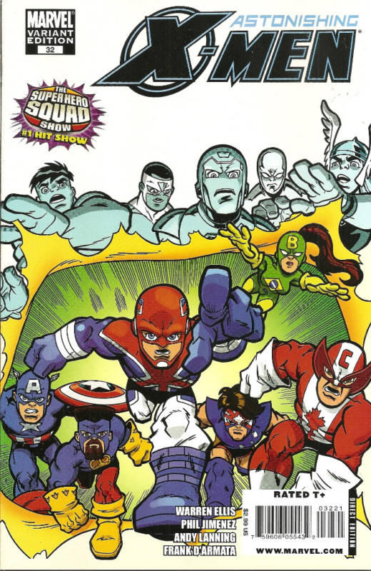 ASTONISHING X-MEN #32 SUPERHERO SQUAD 1:15 VARIANT VFN 1ST PRINT MARVEL 2009