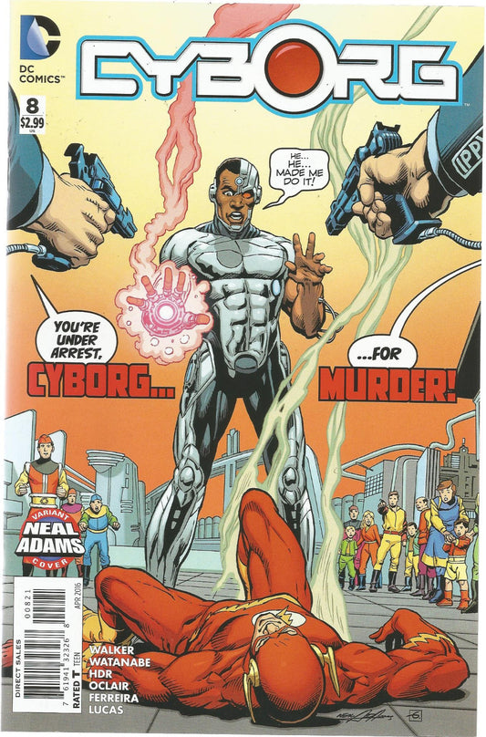 CYBORG #8 NEAL ADAMS VARIANT COVER NM