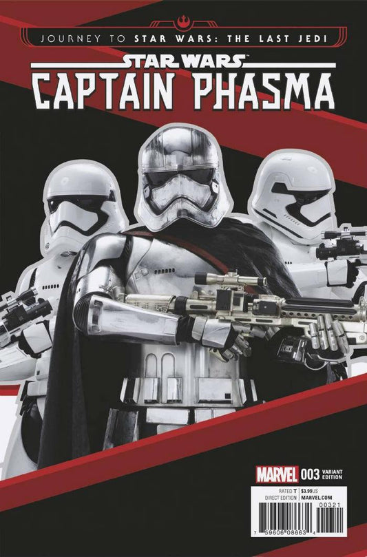 JOURNEY STAR WARS LAST JEDI CAPTAIN PHASMA #3 1:15 MOVIE VARIANT NM