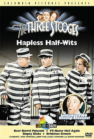 Three Stooges Hapless Half-Wits Beer Barrel Polecat DVD Region 1 Color and B&W