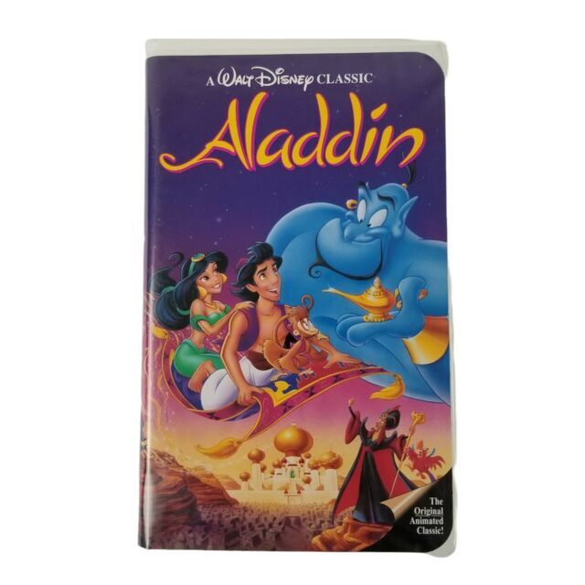 Walt Disney Black Diamond Classic Aladdin VHS 1993) Vintage Stock #1662